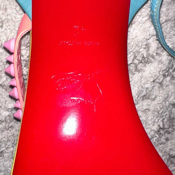 Christian Louboutin - Mafaldina Spikes 100 leather sandals - Picture 7 of 7